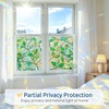 image:imagerabbitgoo Window Privacy Film Rainbow Film Decorative Window Sticker 3D Static Stained Glass Cling Tint for Home Heat Control NonAdhesive Green Vines 354 x 785 inch
