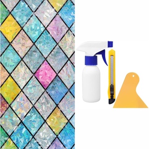 image:imagerabbitgoo Stained Glass Window Film 175 x 787 inches rabbitgoo Window Tint Kit Tools